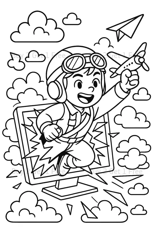 Pop Out Jobs Coloring Books