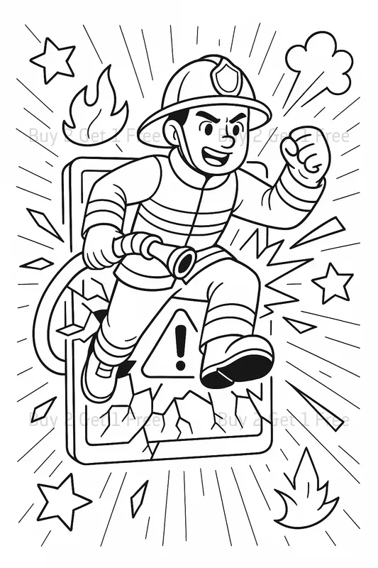 Pop Out Jobs Coloring Books