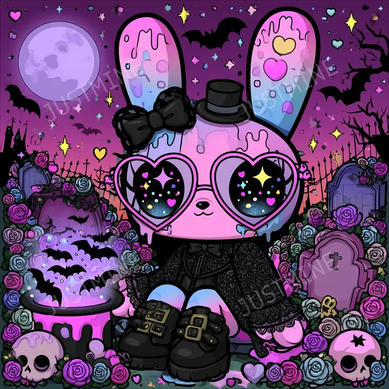 Gothic Kawaii Magicians Clipart