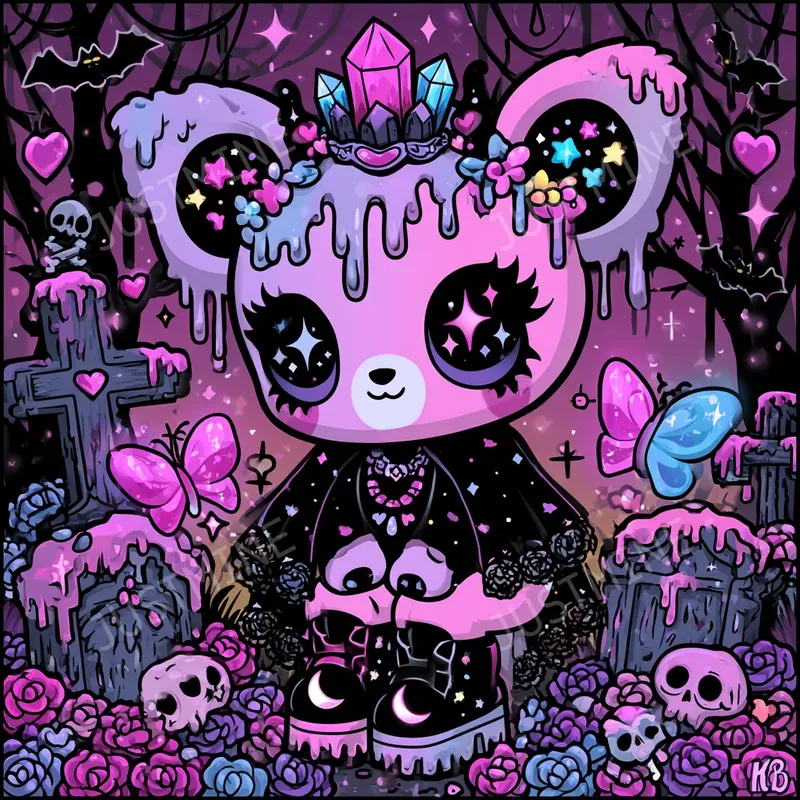 Gothic Kawaii Magicians Clipart