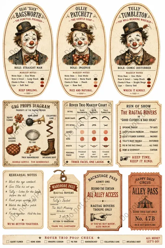 Clown Alley Vintage Ephemera