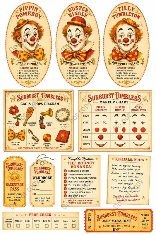 Clown Alley Vintage Ephemera