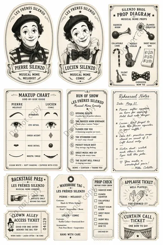Clown Alley Vintage Ephemera