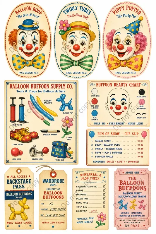 Clown Alley Vintage Ephemera