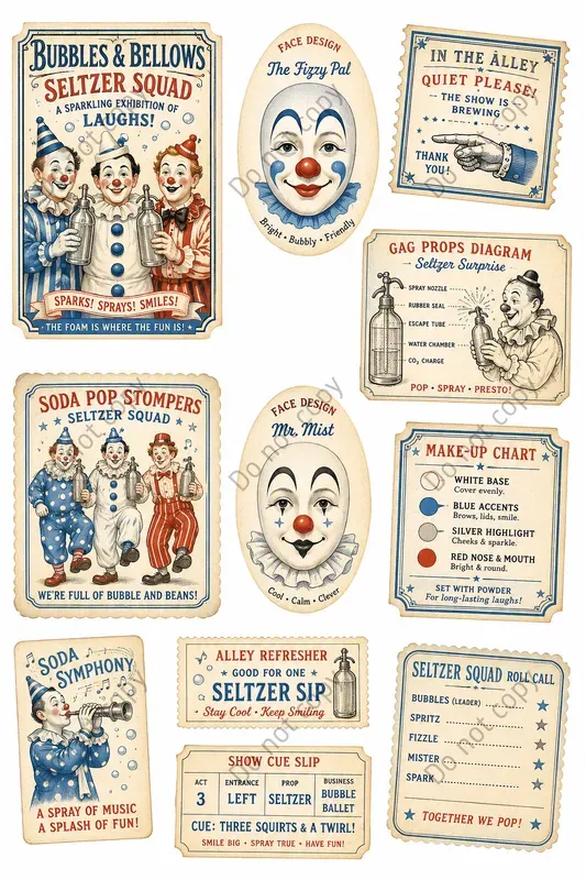 Clown Alley Vintage Ephemera