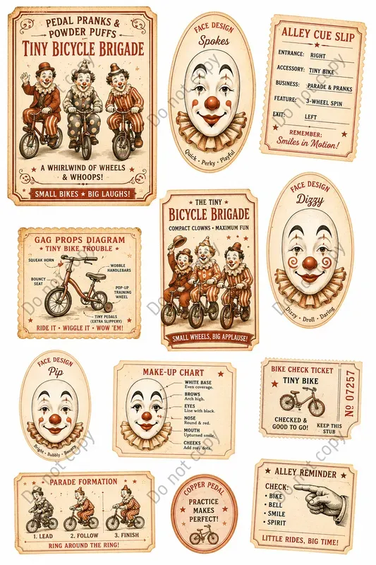 Clown Alley Vintage Ephemera