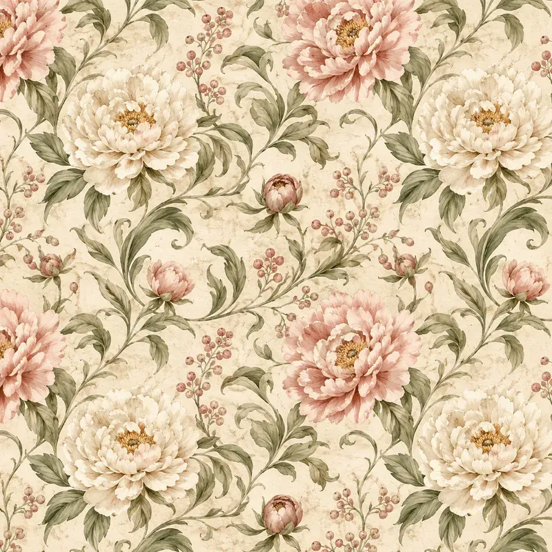 Vintage Watercolor Botanical Patterns