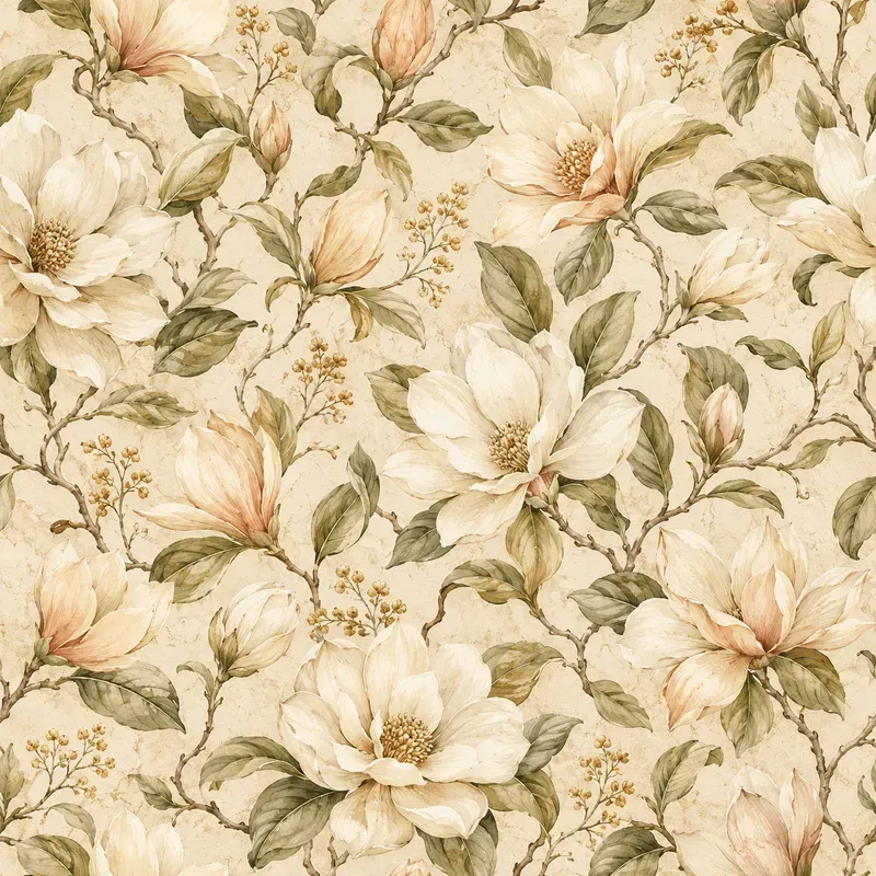 Vintage Watercolor Botanical Patterns