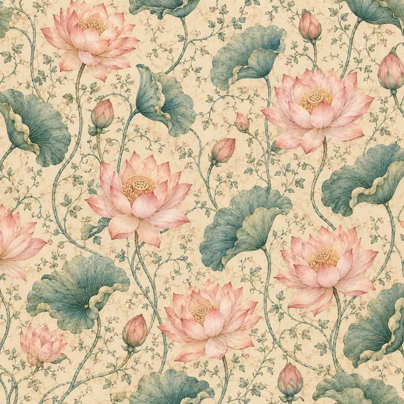 Vintage Watercolor Botanical Patterns