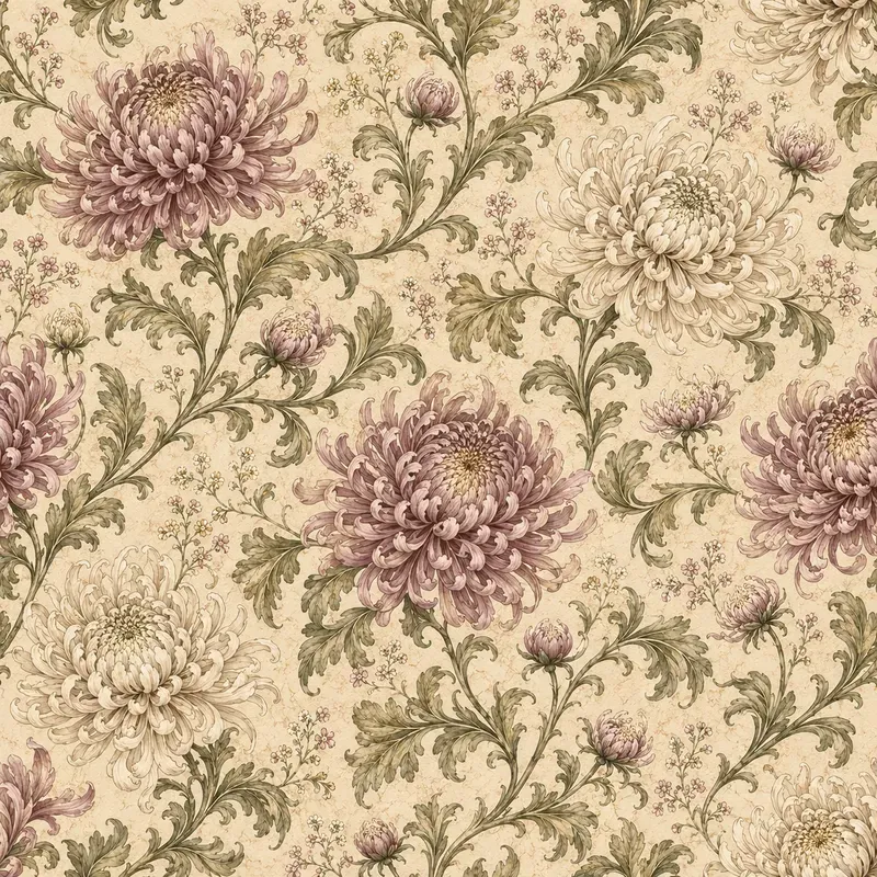 Vintage Watercolor Botanical Patterns