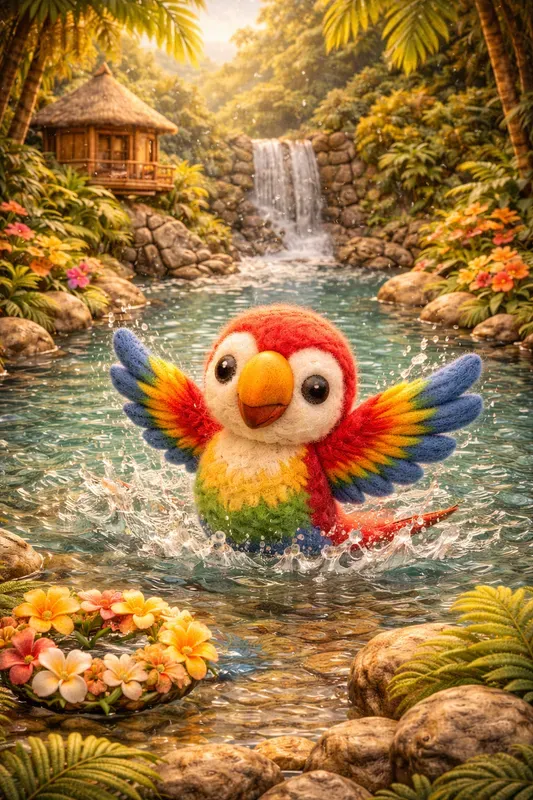 Felt Animals Tropical Jungle Adventures