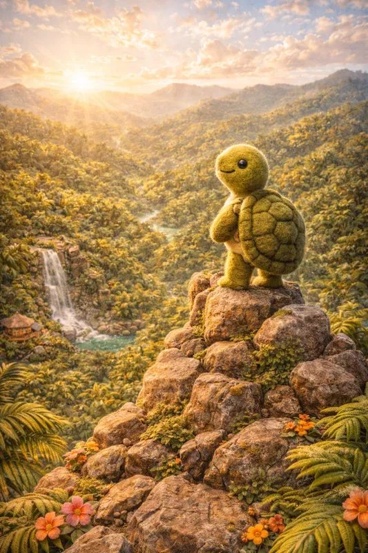 Felt Animals Tropical Jungle Adventures