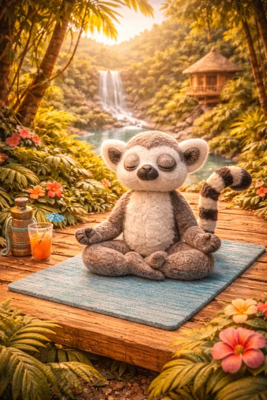 Felt Animals Tropical Jungle Adventures