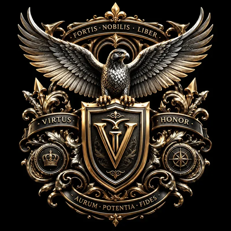 Luxury Metallic Heritage Crests