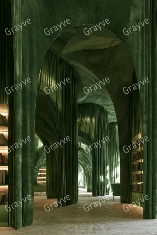 Draped Fabric Interior Photography