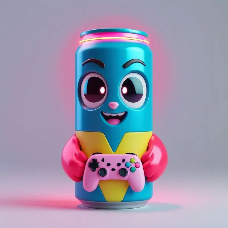3D Vinyl Merch Kawaii Gamer Fuel