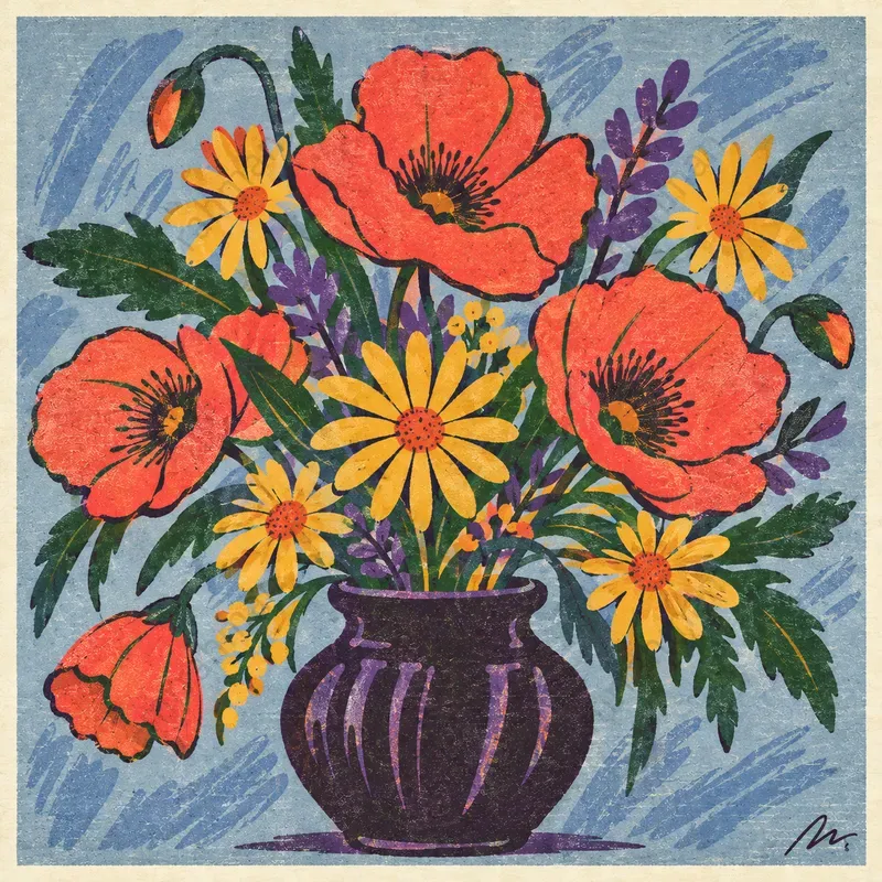 Riso Botanical Poster Generator