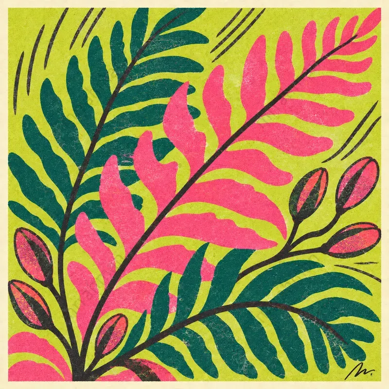 Riso Botanical Poster Generator
