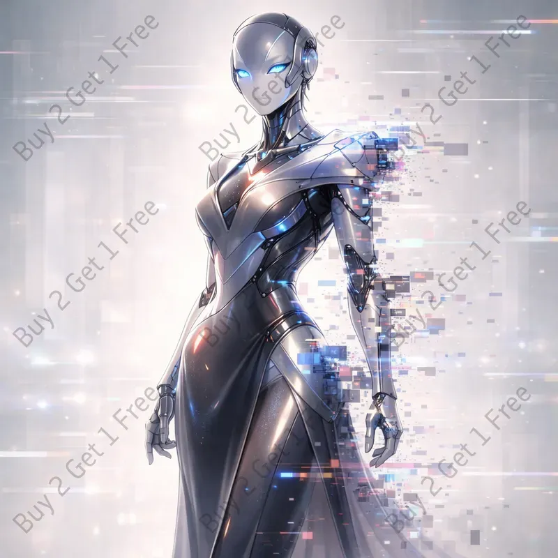 Glitch Core Android Concept Art