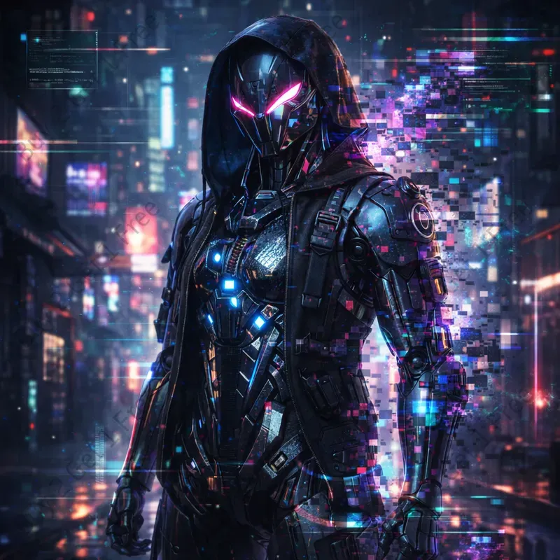 Glitch Core Android Concept Art