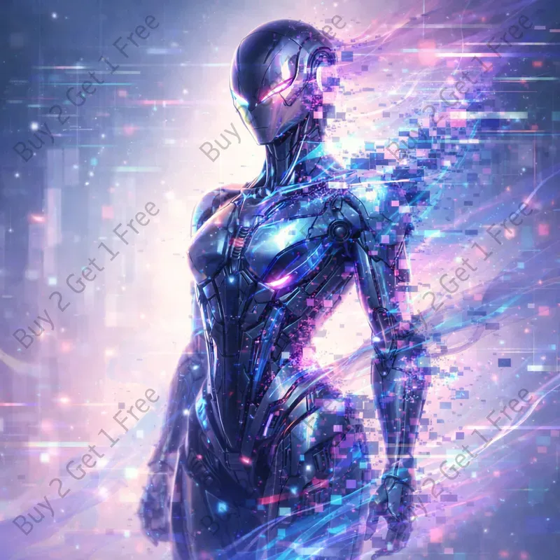 Glitch Core Android Concept Art