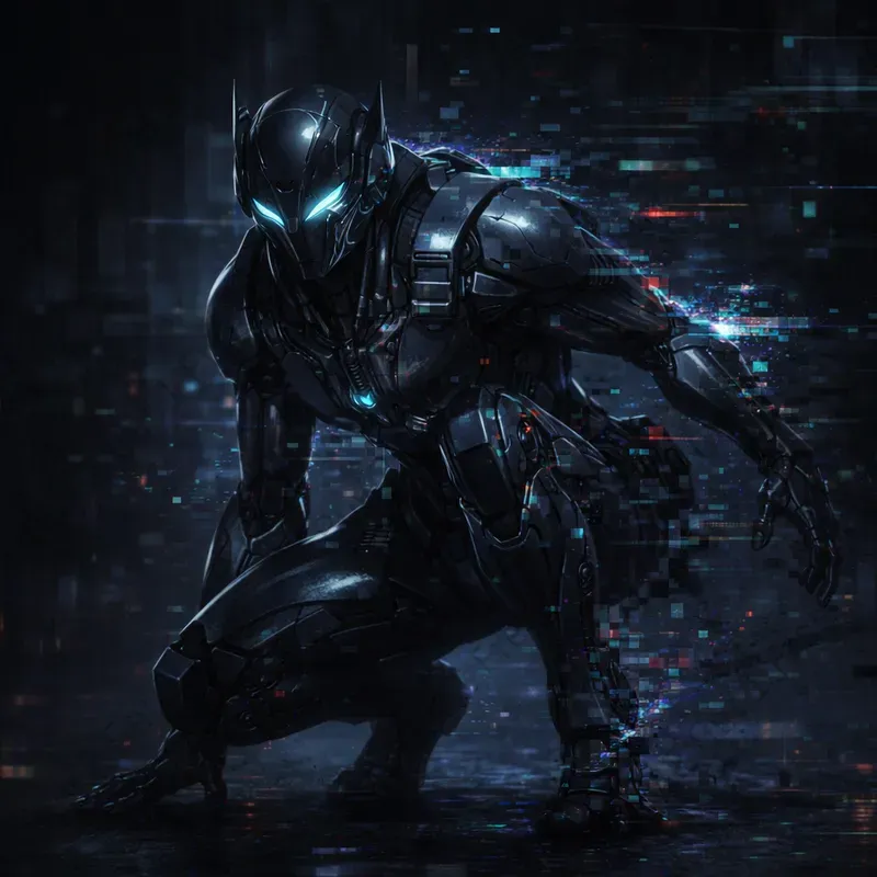 Glitch Core Android Concept Art