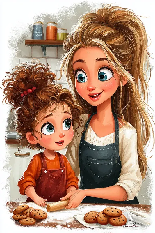 Mothers Day Storybook Illustrations