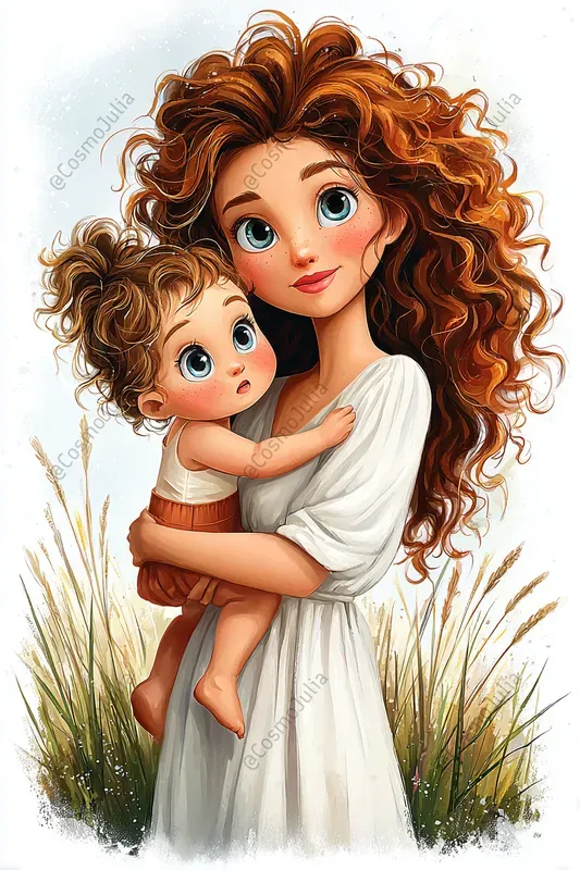 Mothers Day Storybook Illustrations