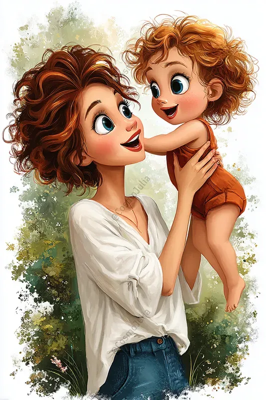 Mothers Day Storybook Illustrations