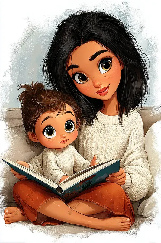 Mothers Day Storybook Illustrations