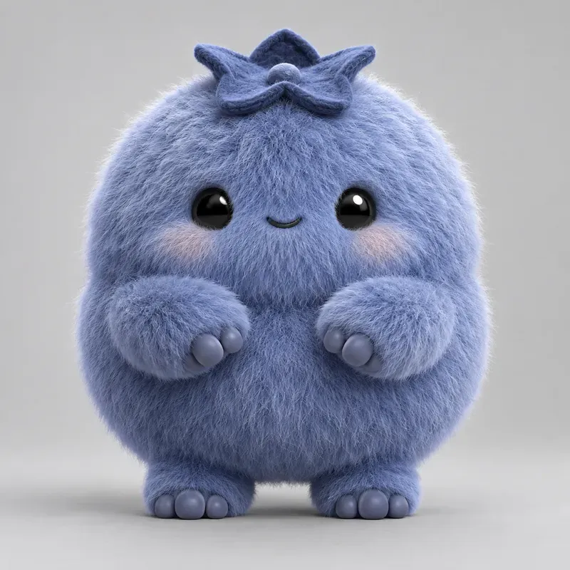 Fluffy Fruit 3D Mascot Character Kits
