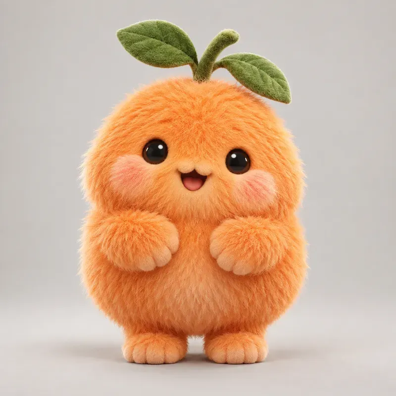 Fluffy Fruit 3D Mascot Character Kits