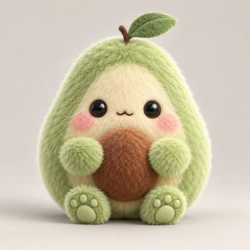 Fluffy Fruit 3D Mascot Character Kits
