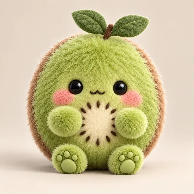 Fluffy Fruit 3D Mascot Character Kits