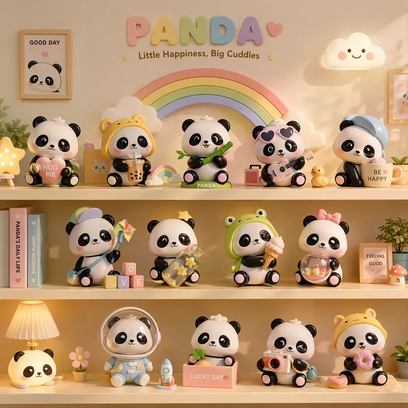 Cute Collectible Toy Shelf Aesthetics