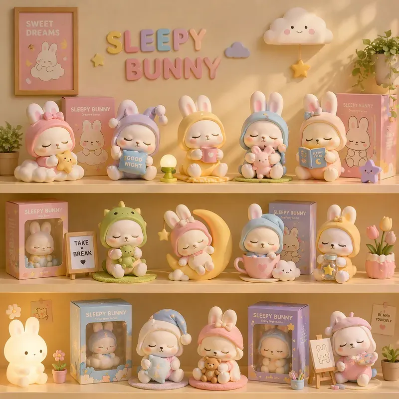 Cute Collectible Toy Shelf Aesthetics