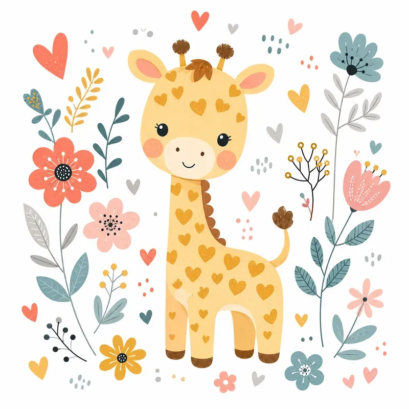 Whimsical Nursery Animal Vector Sets