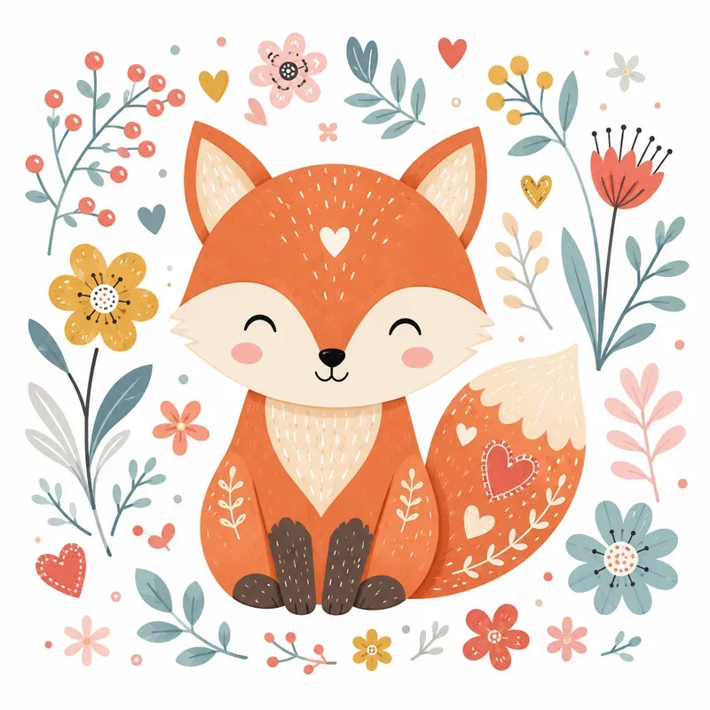 Whimsical Nursery Animal Vector Sets