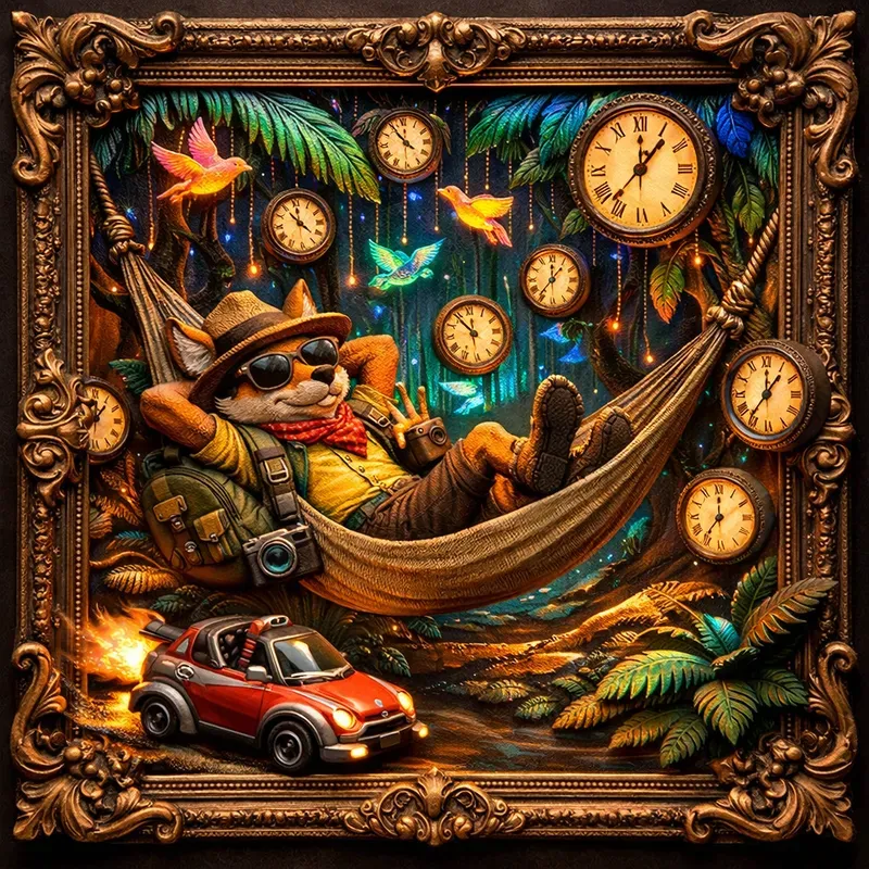 Dream Escape No Plan Fantasy Scene Art