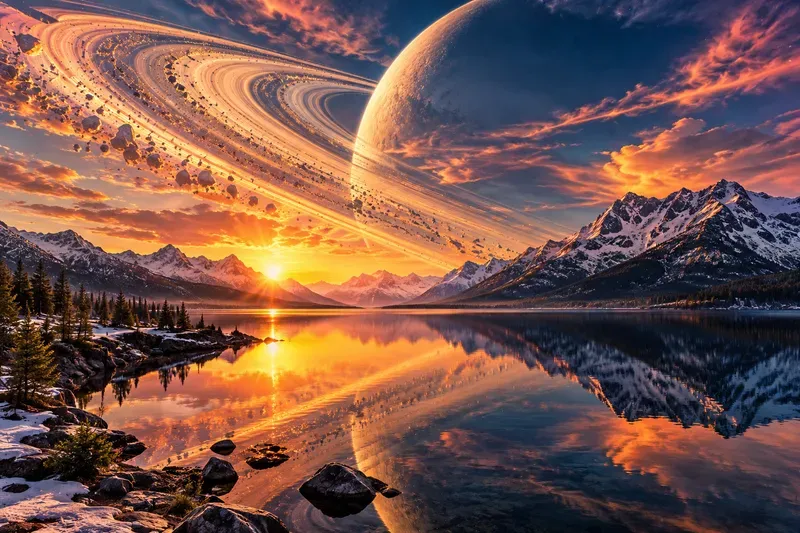 Saturnian Earth Scapes