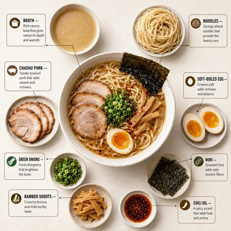 Ultrarealistic Ingredient Breakdowns