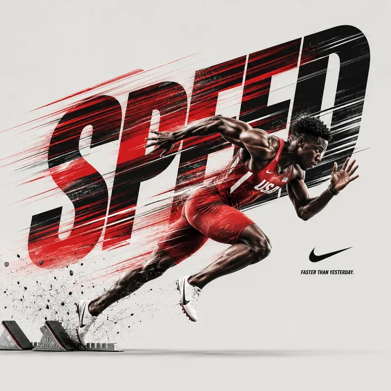 Dynamic Sports Typography Posters