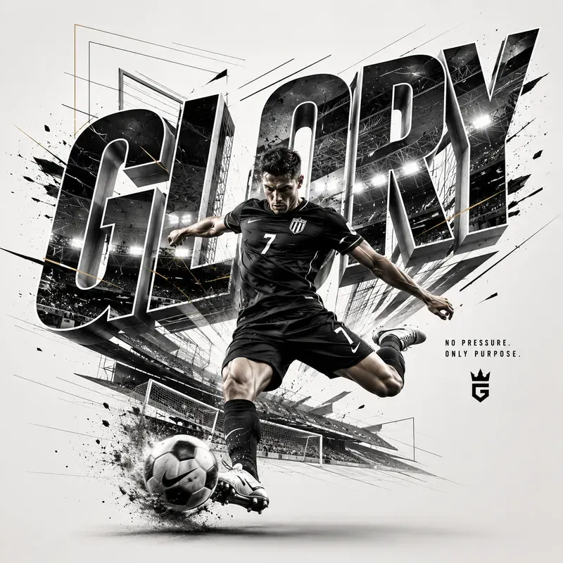 Dynamic Sports Typography Posters