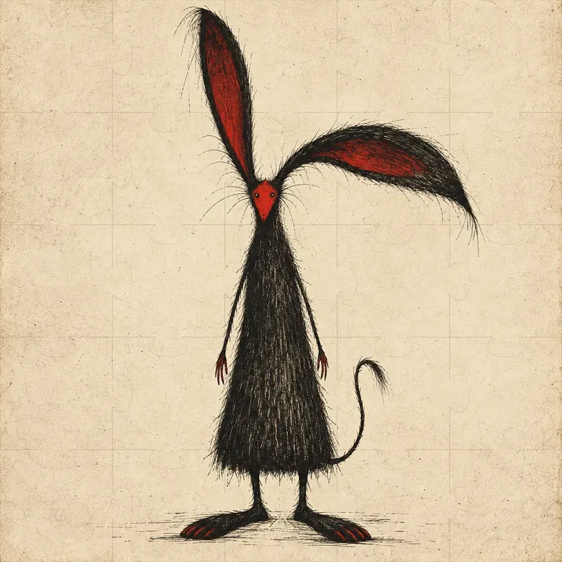 Dark Surreal Creature Cliparts