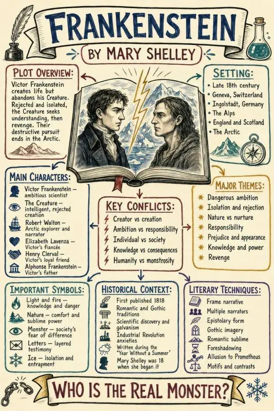Classic Novel Study Sketchnote Posters