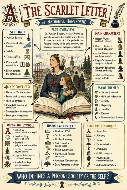 Classic Novel Study Sketchnote Posters