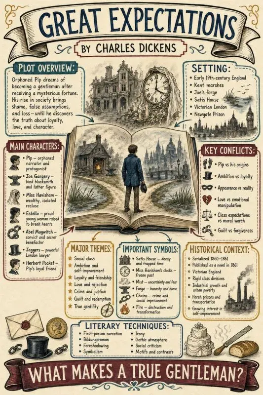 Classic Novel Study Sketchnote Posters