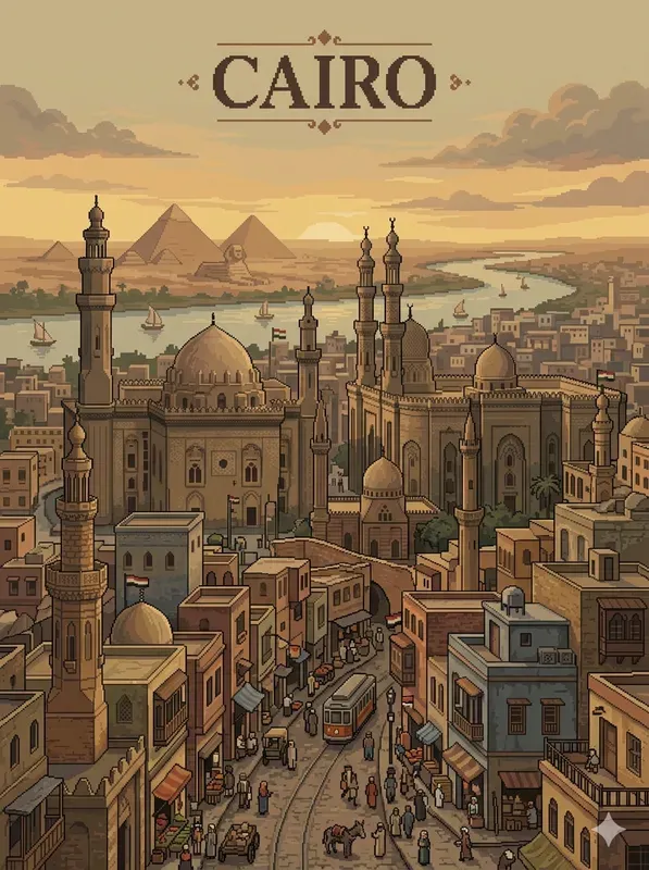 Pixel Art Travel Posters