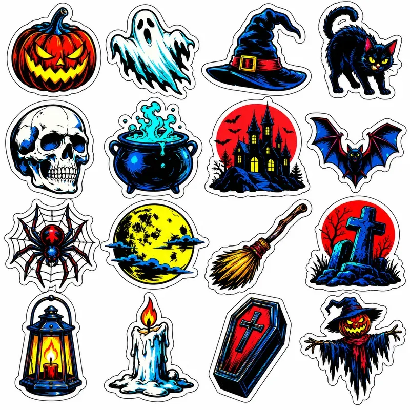 Bold Manga Graphic Stickers