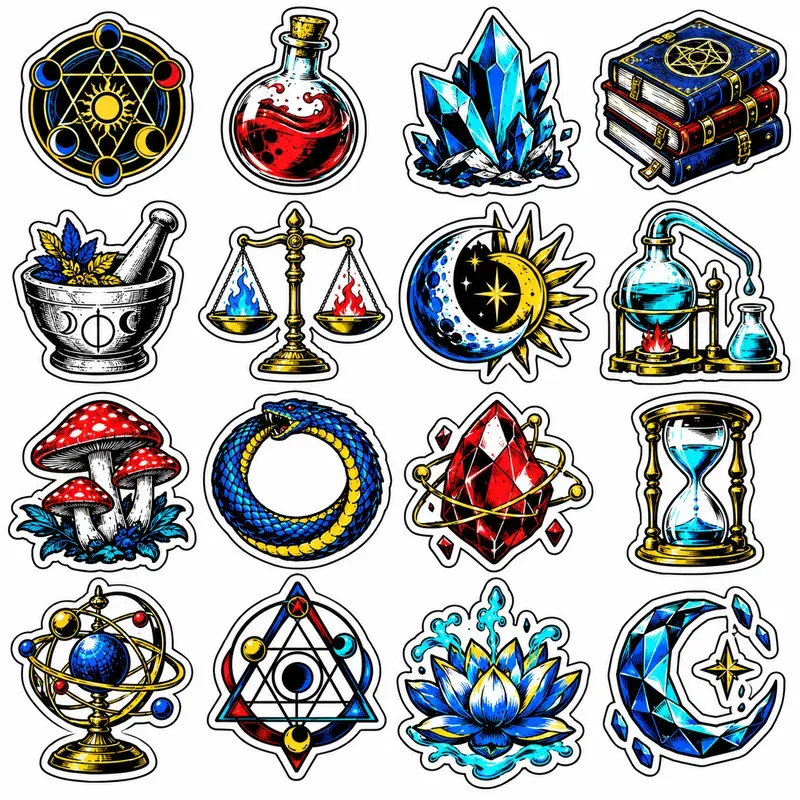 Bold Manga Graphic Stickers